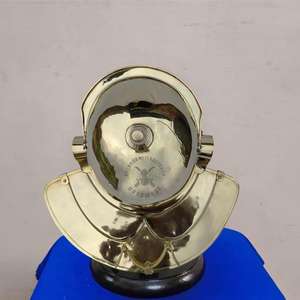 Brass Roman Gallic Helmet <b>Gauge</b> with Leather Liner - Product Image 3