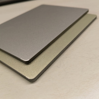 Usine chinoise Panneau composite en aluminium métallique argenté Alucobond 4mm ACM ACP pour matériau de façade de mur extérieur