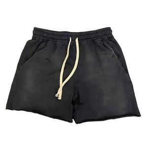 Courir hommes coton sweat Shorts décontracté personnalisé garçons 100% coton lourd hommes Shorts pour hommes avec cordon de serrage - Product Image 3