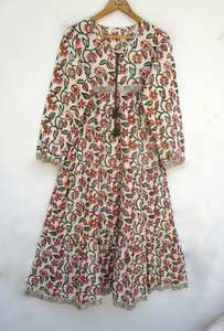 2024 ขายส่งคอลเลกชันTie DyeยาวKaftan Vคอครึ่งแขนผ้าเรยอนหลวมชุดด้านข้างSlitฤดูใบไม้ผลิKaftan - Product Image 6