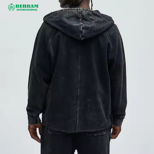 Sweat-shirt unisexe de haute qualité avec fermeture éclair, 100% coton, poids lourd 500 GSM, respirant, séchage rapide, vêtement d'hiver pour la rue - Product Image 6