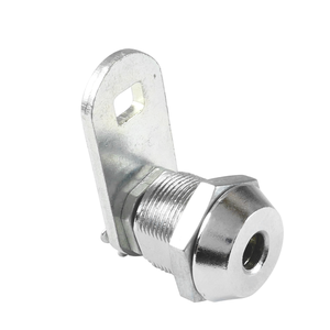 Cylindre de serrure à came en alliage de zinc sécurisé avec 2 clés plates finlandaises Finition chromée 23.5mm Backset pour distributeurs automatiques - Product Image 2