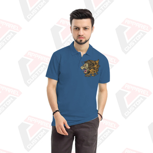 Premium Men's for Polo Shirt Comfortable and Stylish with Eco-Friendly Denim Batik Corduroy <b>Fabrics</b> for Summer - Product Image 6