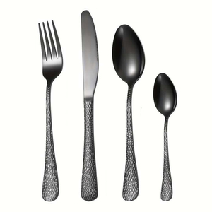 Exportador indio de diseño moderno a precio mayorista, cubiertos personalizados de buena calidad, juego de cubiertos de metal pulido dorado - Product Image 6