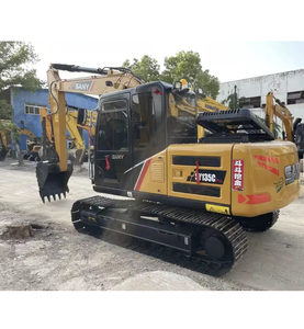 Machinerie d'excavation d'occasion de la marque SANY, excavatrice sur chenilles SY135C d'occasion pour la construction et l'exploitation minière - Product Image 3