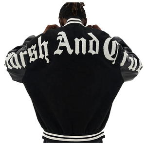 OEM Custom Service Wool Baseball <b>Varsity</b> <b>Jacket</b> High Quality Fully Customizable Embroidery Breathable Windproof Winter Plus Size - Product Image 5