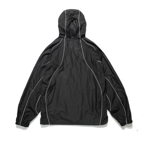 Chaqueta Cortavientos Deportiva Informal de Nailon Vintage de Alta Calidad con Ribete Reflectante, Talla Grande, Cierre de Cremallera, Impermeable y Cortavientos - Product Image 2