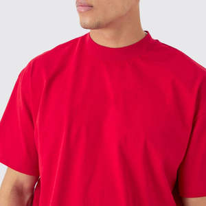 Vente en gros T-shirt en coton pour homme grande taille T-shirt uni simple pour homme pour tenue décontractée - Product Image 6