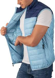 Chaleco Acolchado de Dos Tonos de Nuevo Diseño, Chaqueta Ligera sin Mangas para Hombre, Chaquetas Parka Acolchadas Personalizadas - Product Image 3