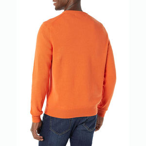 Sudaderas de hombre de alta calidad Otoño Invierno Algodón/máquina Prendas de punto Rib Knitted Custom O Neck Male Top Pullover - Product Image 2
