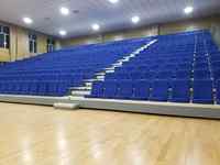 Sièges de stade pliants télescopiques rétractables en Chine, gradins pour événements, sports scolaires, gymnase, arène