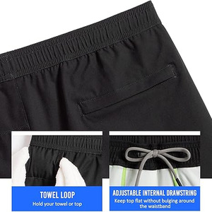 <b>Back</b> Pocket Plain Breathable High Quality Fitness Running Quick Drying Men Shorts made by Dress Sports - Product Image 4