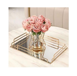 Elegante Bandeja Moderna de Acero Inoxidable con Espejo y un Solo Compartimento para Cubiertos, Decoración del Hogar, Acabado Reflectante y Elegante - Product Image 2