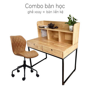 Ensemble de bureau et chaise d'étudiant moderne et confortable avec étagère intégrée CB68181 pour mobilier scolaire en bois et métal - Product Image 3