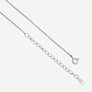 Colgante de Plata 92.5 con Cadena, Chapado en Oro de 18K, Platino y Rodio, Diseño Geométrico Moderno con Circonita, Diamante y Perla para Regalo - Product Image 5