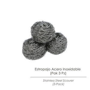 Estropajo de Acero Inoxidable (Paquete de 3) - Product Image 3