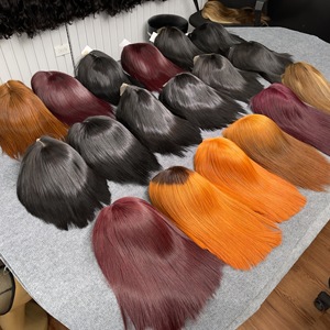 Produit le plus vendu Perruque droite transparente à fermeture en dentelle Cheveux humains 100% Extensions de cheveux vietnamiens bruts en gros - Product Image 6