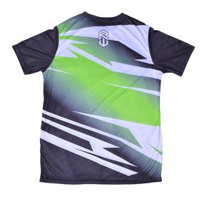 Camisetas de Hombre Sublimadas Personalizadas al por Mayor de Alta Calidad, Transpirables, Ecológicas, Tejidas, 100% Poliéster, con Logotipo Impreso, Manga Corta - Product Image 2