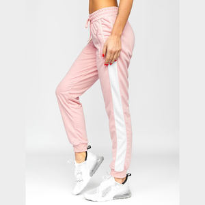 Mujeres de alta calidad Flair Casual pantalones apilados logotipo personalizado pantalones de chándal poliéster algodón Jogger pantalones de chándal - Product Image 2