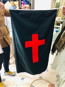 SEÑORA CABALLERO TEMPLARIO BANNER BLANCO MASONICO - Product Image 3