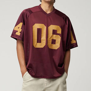 Servicio OEM, Jersey de Fútbol Americano Personalizado con Impresión para Hombre y Mujer, Sublimación, Transpirable, Secado Rápido, Protección UV - Product Image 3