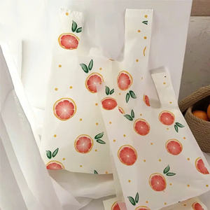 ถุงเสื้อยืด HDP/LDPE กระเป๋าซูเปอร์มาร์เก็ตขนาดถุงช้อปปิ้งและการพิมพ์ตามต้องการ - Product Image 3