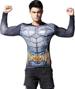 เสื้อรัดกล้ามเนื้อคุณภาพสูงสำหรับผู้ชาย เสื้อรัดกล้ามเนื้อและกางเกงขาสั้นแบบสั่งทำพิเศษ ยืดหยุ่นกระชับ เหมาะสำหรับกีฬา MMA ยิวยิตสู และกราปลิง สำหรับผู้ชาย - Product Image 6