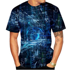 Camisetas Sublimadas para Hombre, Tejido de Punto Ligero, Diseño Casual Moderno, Estampadas, Antiarrugas, Ecológicas - Product Image 5