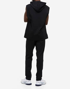 Pantalon de survêtement évasé décontracté pour hommes Logo personnalisé Haute élasticité Séchage rapide Fitness Jambe large Distressed Canvas Waist Mid Waist Style - Product Image 3