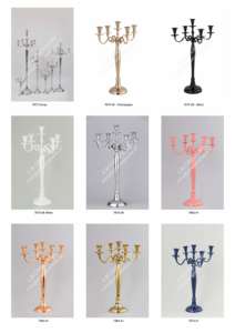 Candelabro de Metal con diseño de asta de plata moderna, superventas, decoración Interior para sala de estar, para boda, Navidad, multiusos - Product Image 4