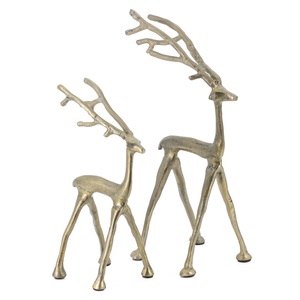 Esculturas de Reno de aluminio duraderas y visualmente atractivas para decoraciones navideñas Art Deco clásicas y modernas - Product Image 4