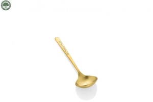 Ensemble de couverts plaqués or 4 pièces, finition miroir, manche long, vaisselle de luxe moderne pour les occasions de mariage - Product Image 3