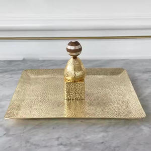 Bandejas de Metal Ecológicas, Libres de BPA, Duraderas, para Chocolate, Diseño Moderno y Lujoso, Hechas a Mano, para Servir Postres con Estilo en Fiestas - Product Image 4