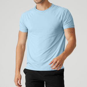 Camiseta de talla grande de alta calidad, duradera, cómoda, transpirable, cuello redondo, logotipo personalizado, camiseta informal para hombres, ajuste holgado - Product Image 3