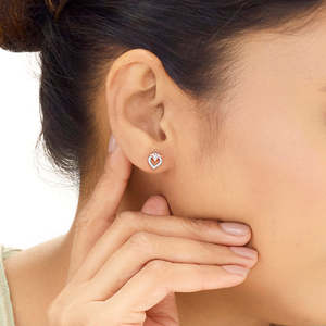 ต่างหูคริสตัลไชน์ประดับเพชร - Product Image 2