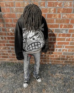 Streetwear ropa Y2k hombres nueva sudadera patrón de dibujos animados impresión hombre hoodi sudadera de gran tamaño Harajuku gótico pulóver Sudadera con capucha - Product Image 4