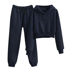 Unisex tracksuit with same <b>pant</b> and hoodie 100% cotton breathable fabric - Product Image 2