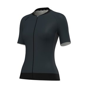 Maillot de cyclisme respirant et léger à manches courtes pour femme - Chemise de vélo en polyester anthracite - Product Image 1