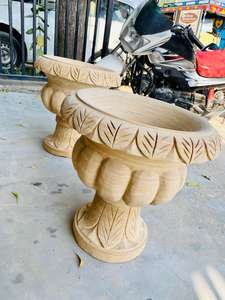 Haute qualité marbre planteur Pot couleur personnalisée pierre Vase à fleurs pour jardin ou balcon bas prix décor à la maison Pots de plantes - Product Image 3