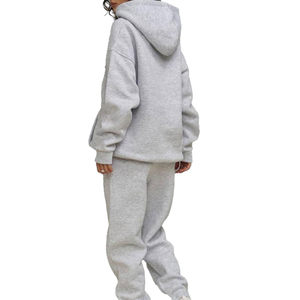 Chándales lisos al por mayor para mujer, conjunto de chándal personalizado de 2 piezas para correr al aire libre para invierno - Product Image 4