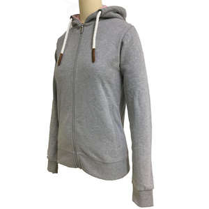 Veste polaire en coton à fermeture éclair extérieure grande taille pour femmes sweats à capuche tricotés d'été avec polaire confortable - Product Image 2