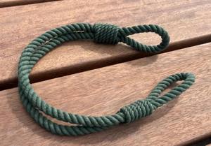 Abrazaderas para Cortinas de Cuerda de Algodón Verde Oscuro, Hechas a Mano, Naturales, para Cortinas y Telones - Product Image 2