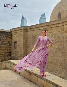 Excelente calidad de exportación Hermoso vestido Viscouse Kurti con pantalón y Dupatta con trabajo hecho a mano y bordado Trabajo Mujer Moda - Product Image 2