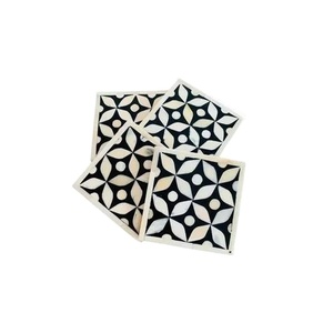 Round & Square Bone Inlay <b>Tea</b> Coaster for Home & Restaurant Custom Bone Inlay coaster Wholesale Coffee Pads <b>Antique</b> Design - Product Image 1