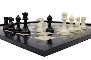 R a Handicraft Tournament Size <b>Wooden</b> Laminated <b>Chess</b> <b>Board</b> Fide Standard Brass Coins Custom Logo Extra Queens Customized Color - Product Image 2