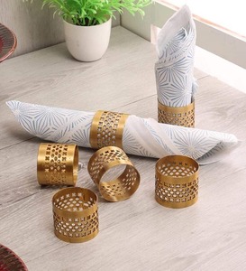 Square Shape Napkin Ring & Tissue <b>Paper</b> Towel Dispenser Dining Table Decor Accessory for <b>Kitchen</b> Restaurant Hotel or Office - Product Image 1