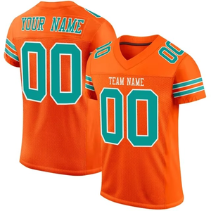 เสื้อเจอร์ซีย์อเมริกันฟุตบอลระบายอากาศได้เสื้อเจอร์ซีย์อเมริกันฟุตบอลหมายเลขทีมออกแบบโลโก้ได้ตามต้องการ - Product Image 1