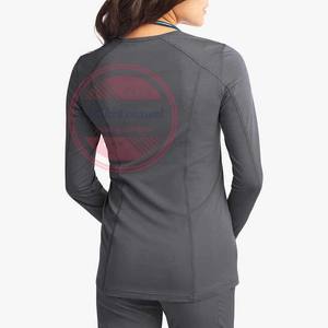 Chemise médicale professionnelle pour femmes manches longues confortables sous les gommages - Product Image 2