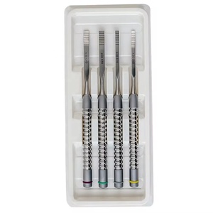 Juego de 4 piezas de cinceles dentales manuales de acero inoxidable de alta calidad KANEKA para uso profesional en cirugía ósea - Product Image 3