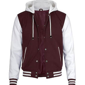 Veste de sport décontractée pour homme, style varsity, en laine, motif vintage, streetwear, veste bomber, hiver - Product Image 5